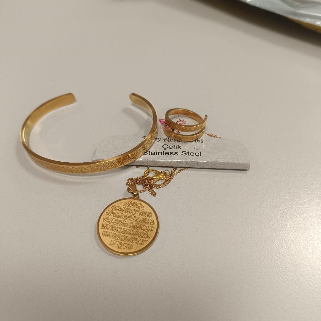 Customer photo review of Minikkoza® Ayet-El Kürsi Setler