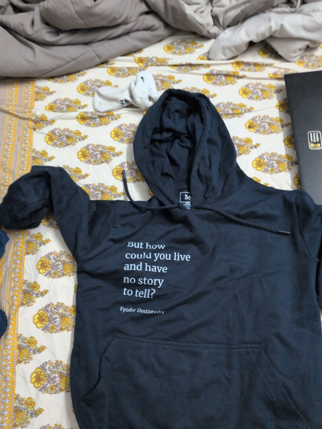 Customer photo review of No Story: Literature Hoodie