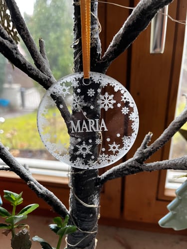 Customer photo review of Weihnachtsdeko mit Schneeflocken