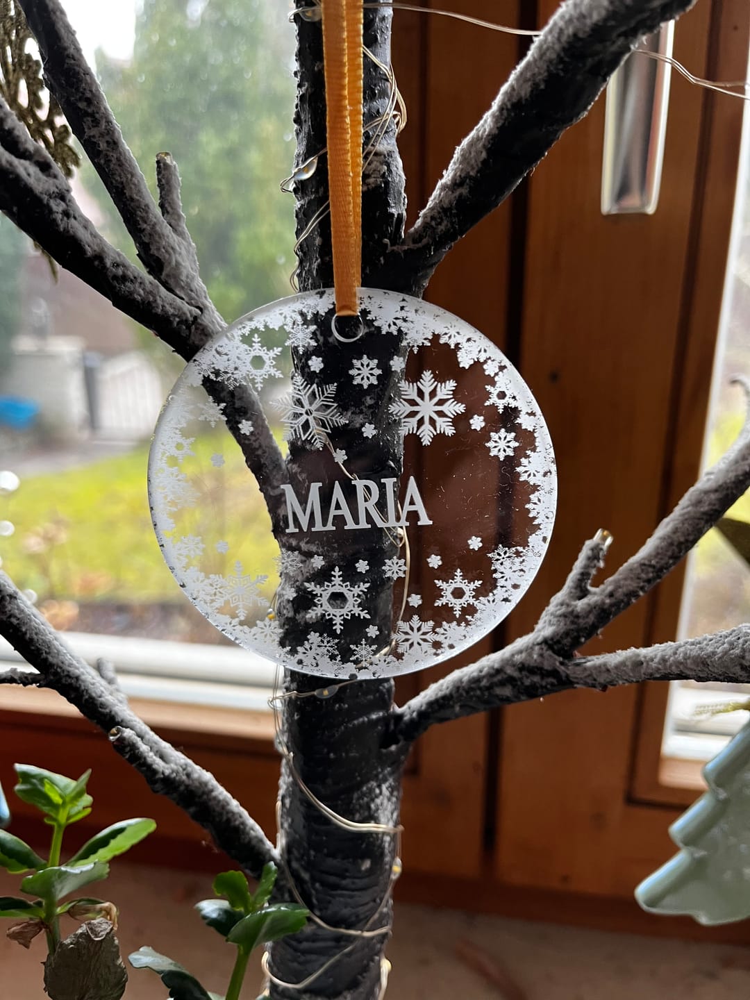 Customer photo review of Weihnachtsdeko mit Schneeflocken