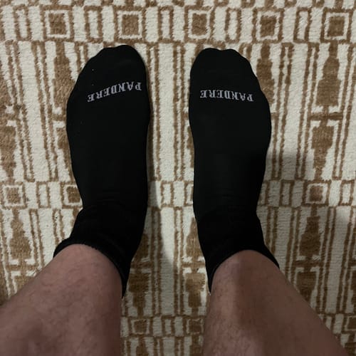 Customer photo review of PANDERE Ankle Socks with Relaxed Fit Tops - Bundle of 3 pair