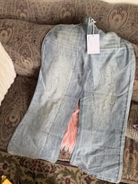 Customer photo review of Aelfric Eden Rhinestone Baggy Jeans