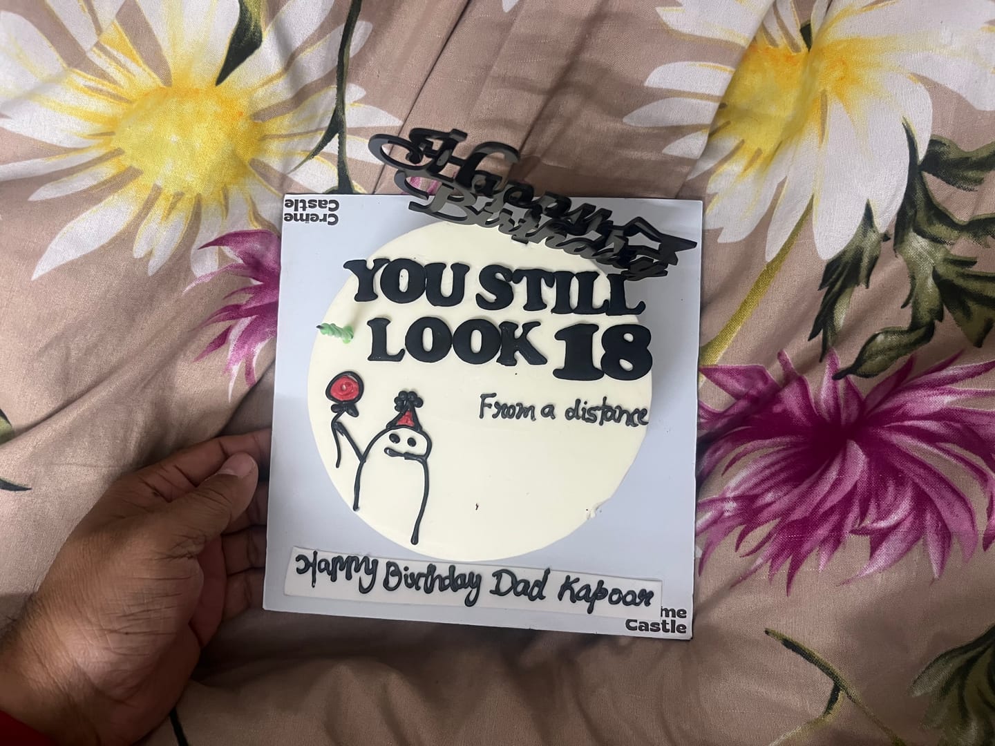 Customer photo review of Teenager Meme Cake