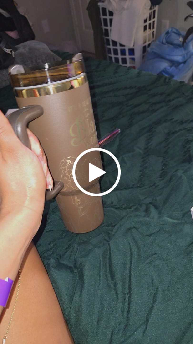 Customer video review of Brown Sugar (4th Anniversary) 40oz Insulated Tumbler – "It's a Beautiful Day to be a Black Woman"