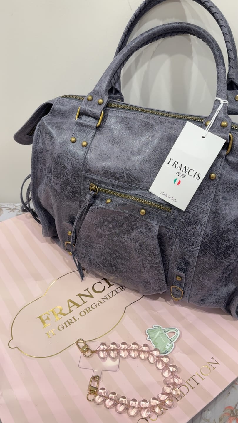Customer photo review of It girl bag vintage blue