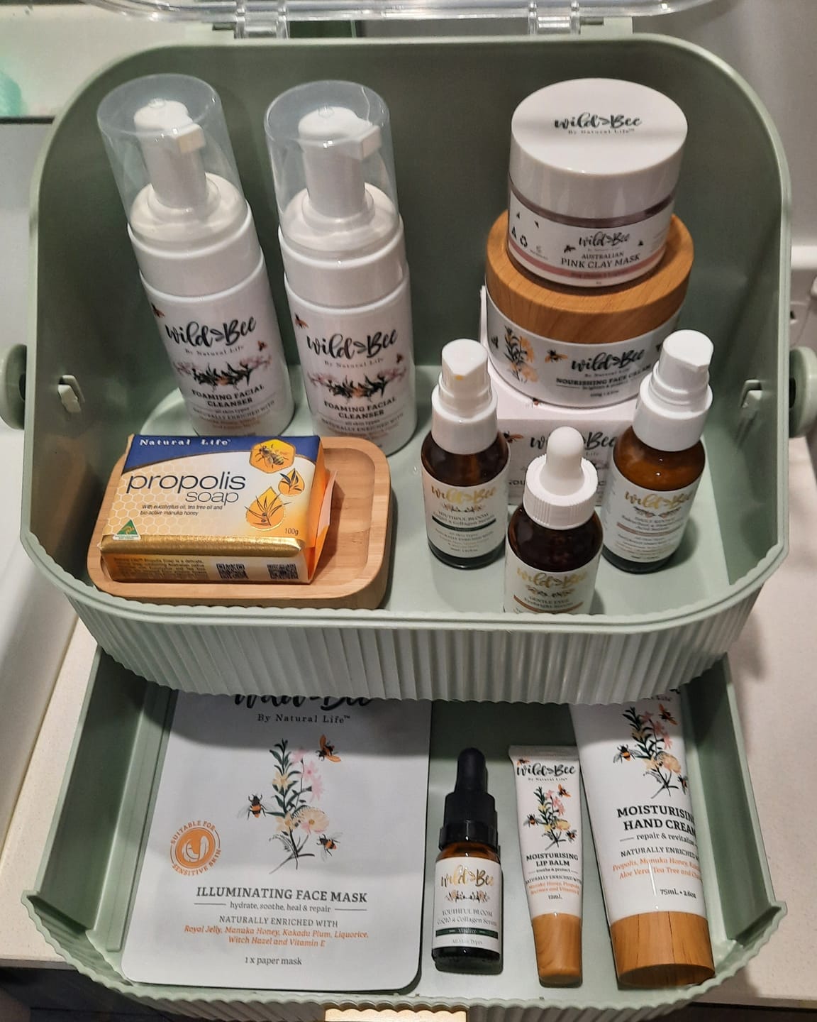 Customer photo review of Wild Bee Exfoliating Facial Scrub