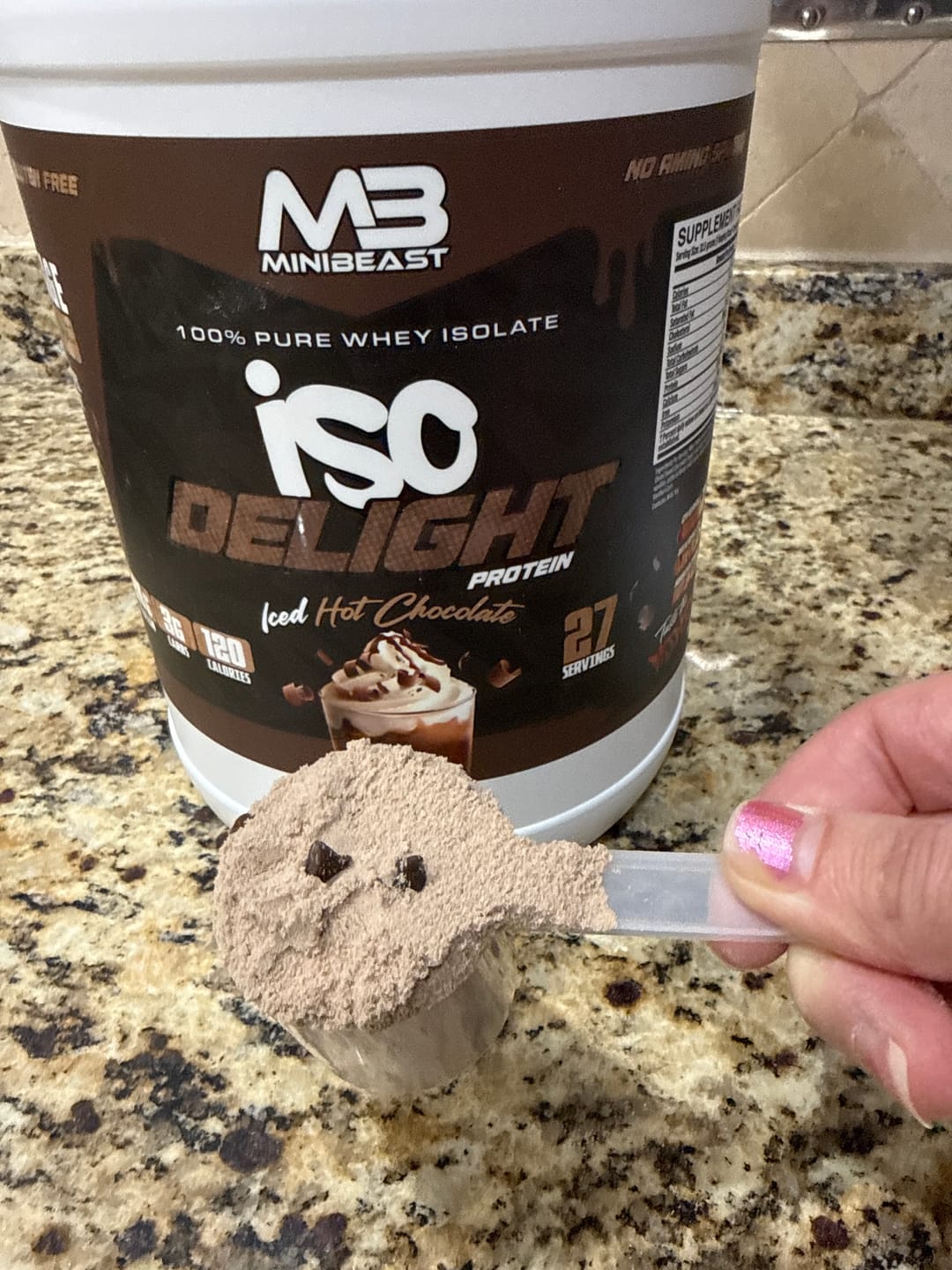 Customer photo review of IsoDelight Protein