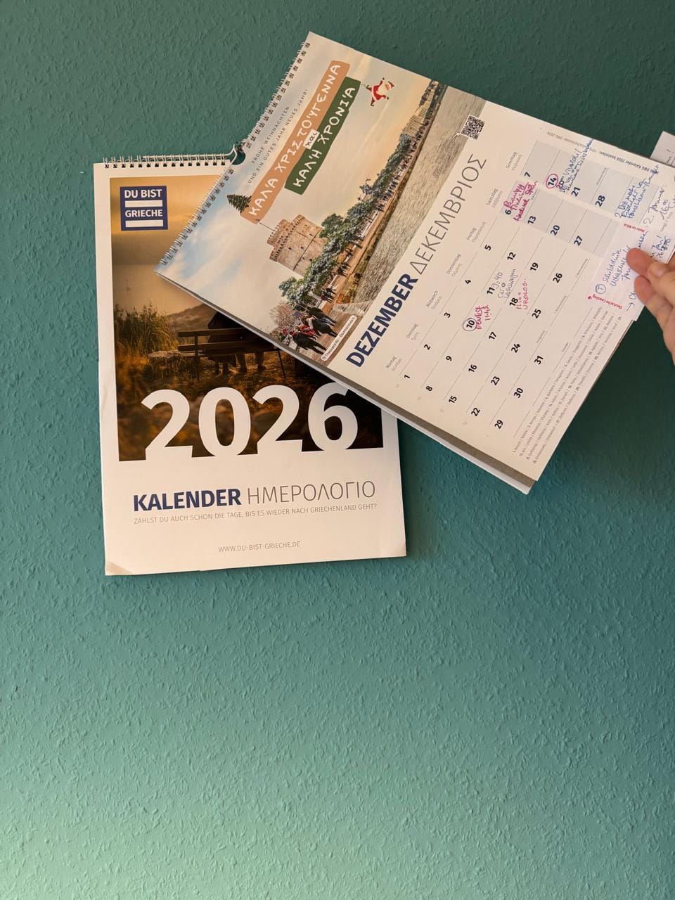 Customer photo review of DU BIST GRIECHE Kalender 2026