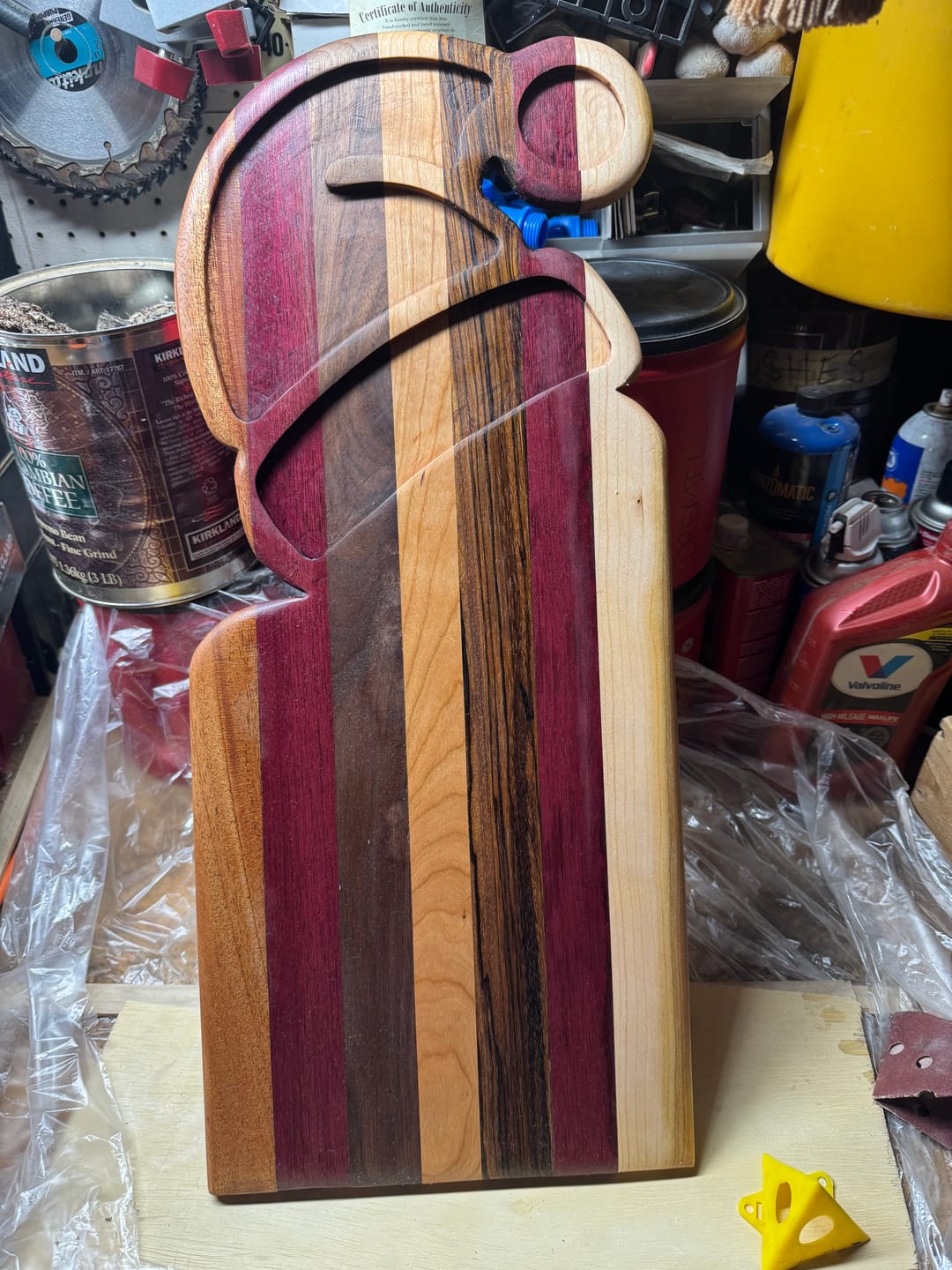Customer photo review of 12.25x9.5" Santa Hat Tray 1 Acrylic Router Template [Limited Edition]