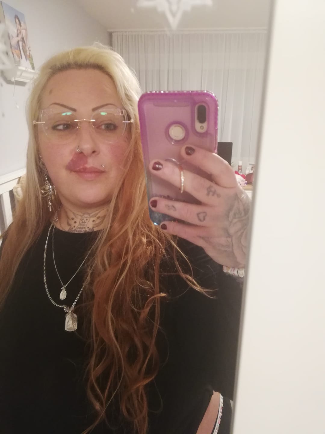 Customer photo review of Kitty Eyeglasses