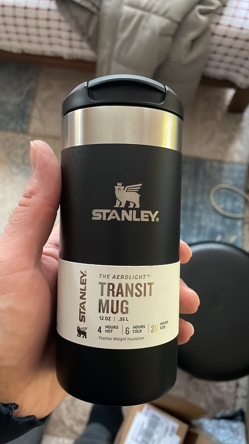 Customer photo review of Stanley The Aerolight Transit Mug Black 2 .0 (Mat Siyah) 0.35L