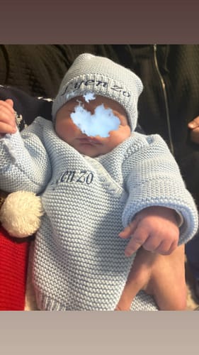 Customer photo review of Ensemble en maille Personnalisé