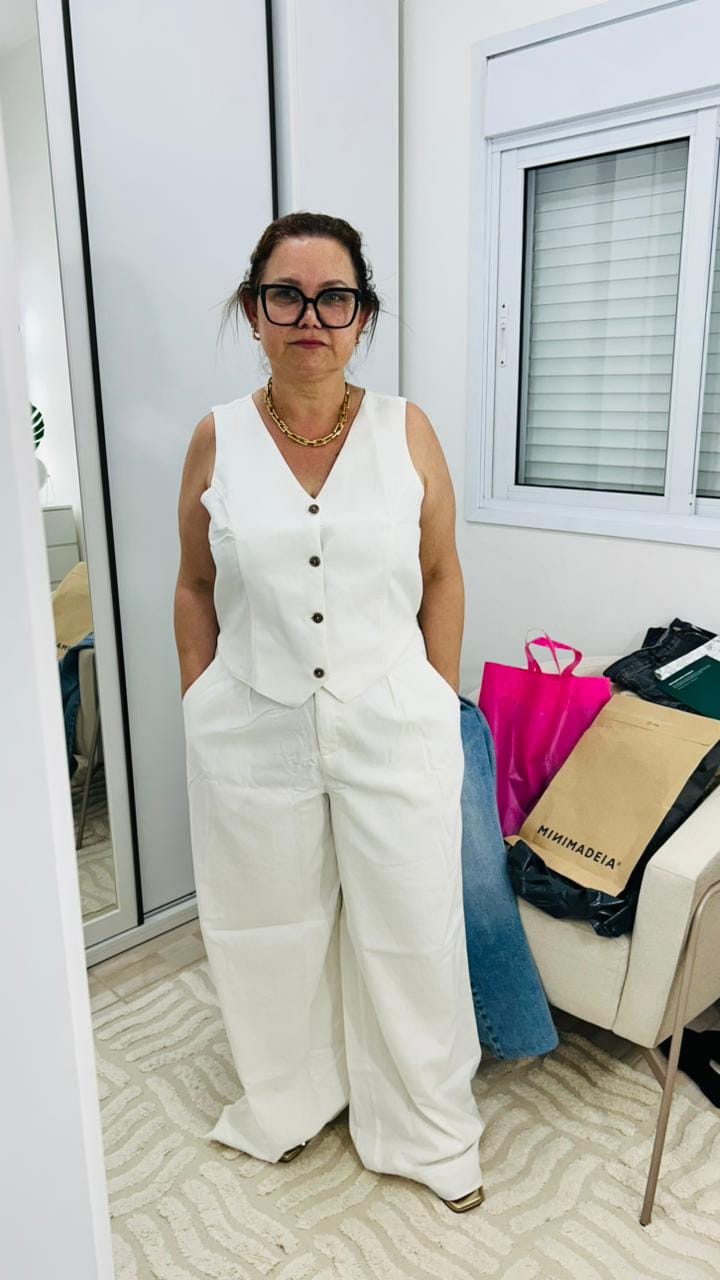 Customer photo review of Colete Calêndula Off White