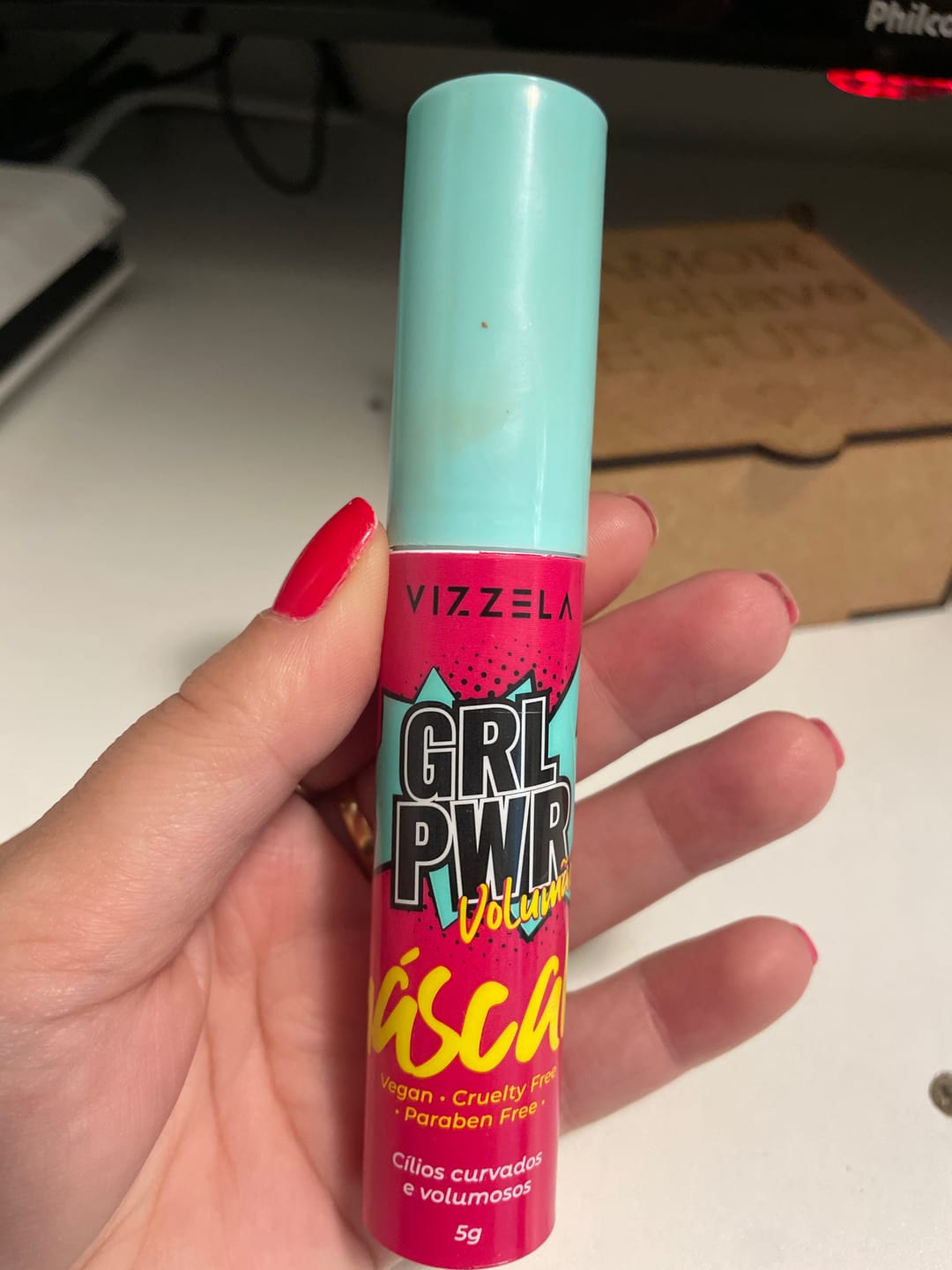 Customer photo review of Máscara Para Cílios Girl Power Vizzela