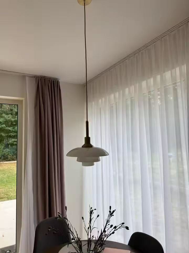 Customer photo review of WOMO Dänische Milchglas Pendelleuchte-WM2116