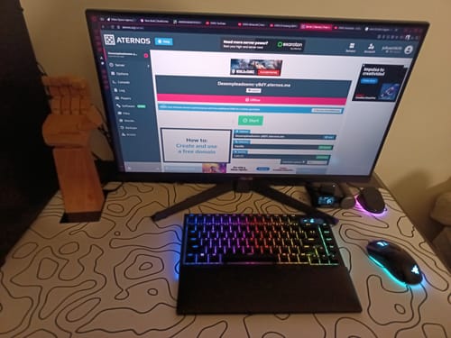 Customer photo review of White Topo Mousepad