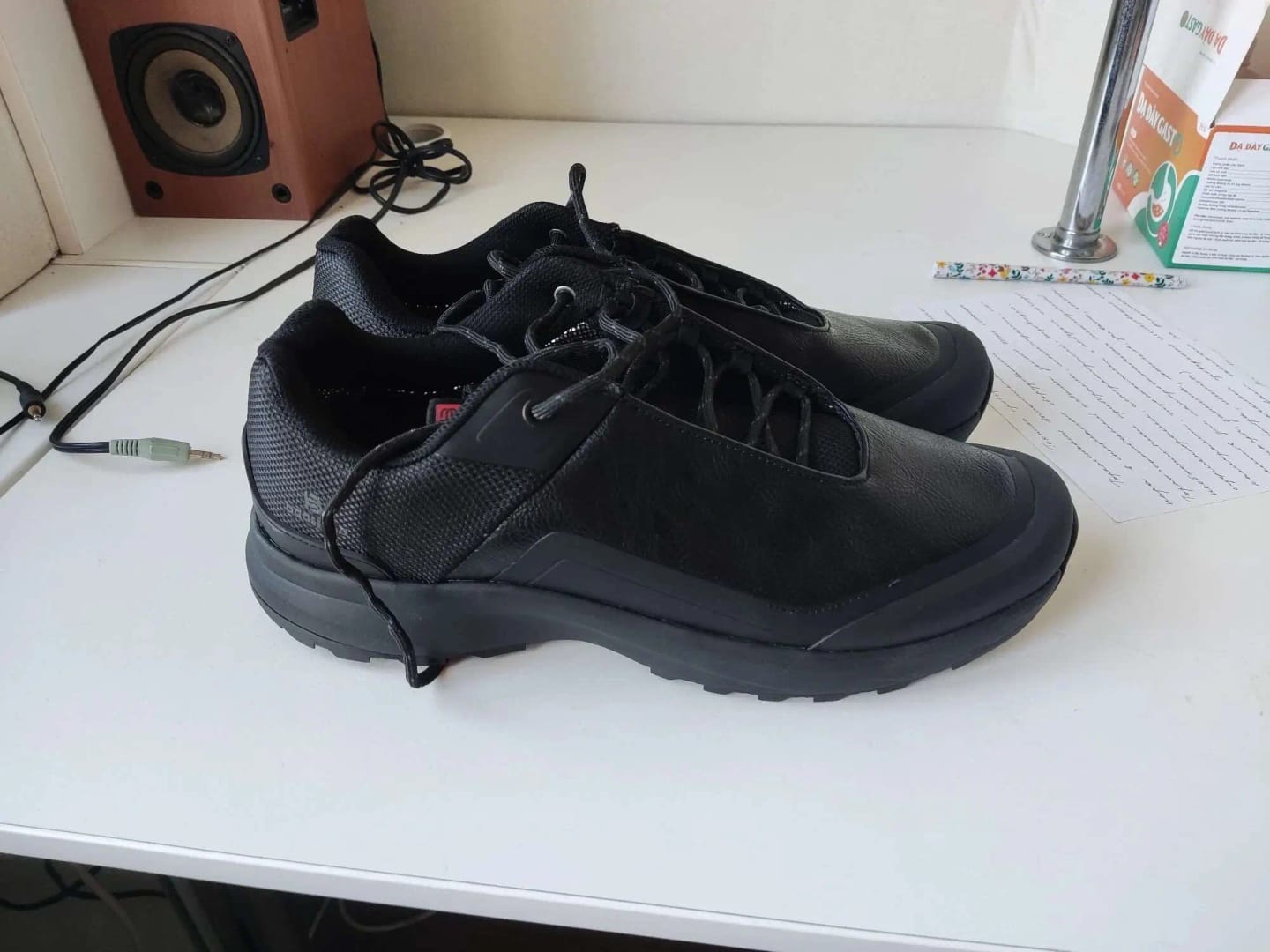 Customer photo review of Baasploa Men Hiking Shoes 2025 Litchi Leather High Quality Male Trekking Climbing Sneakers Non-slip Luxury Designer Outdoor Shoe