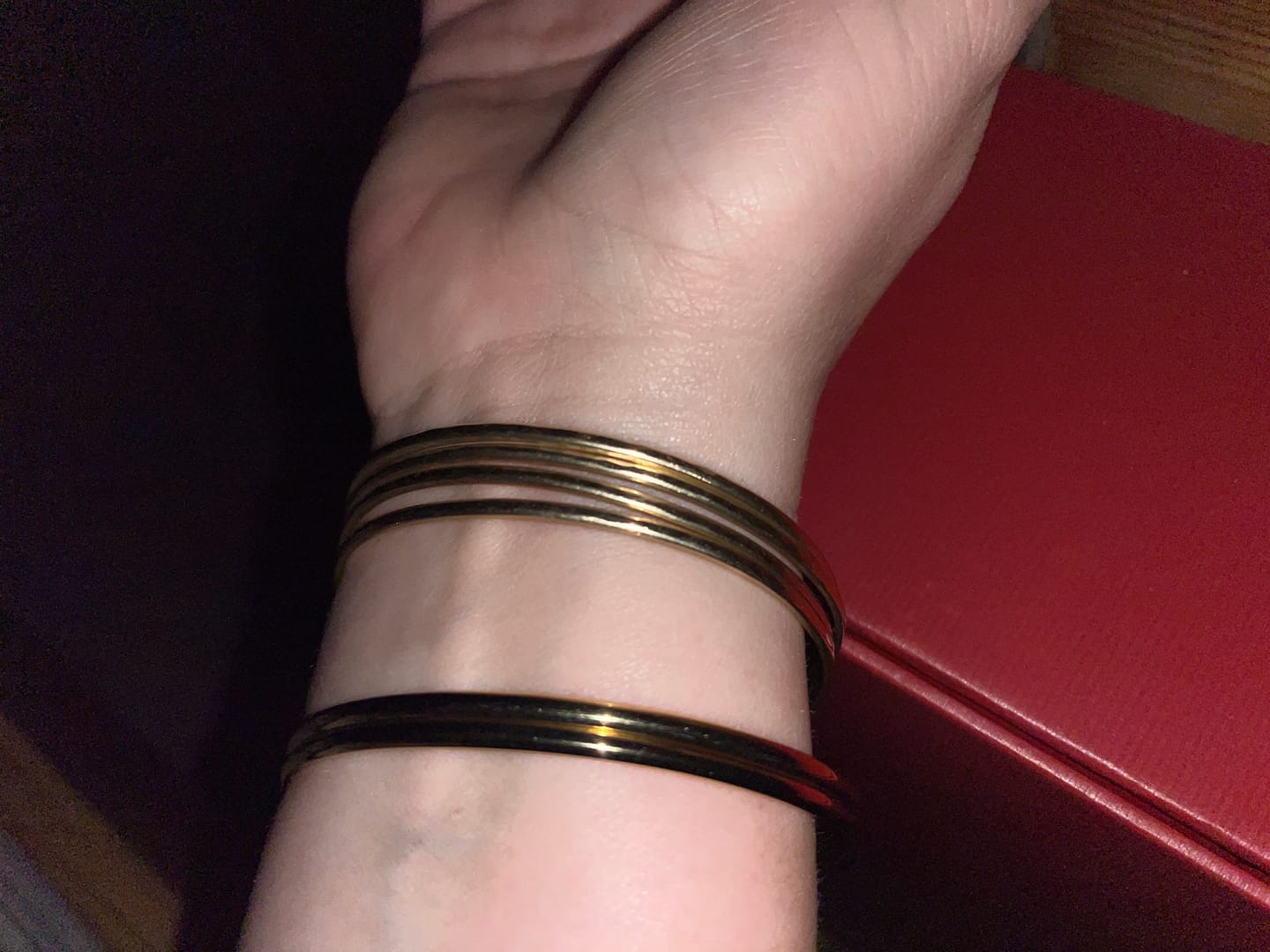 Customer photo review of Classic Gold Bangle