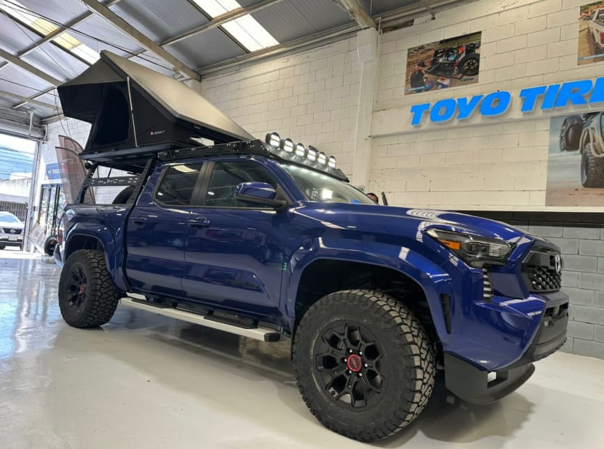 Customer photo review of Rack Overland para Toyota Tacoma 2025