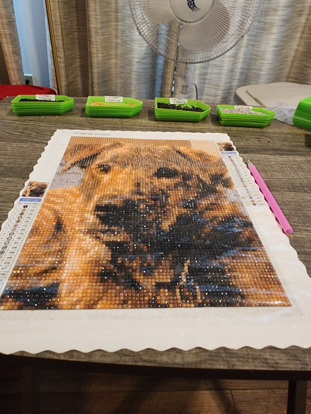 Customer photo review of Custom Diamond Painting From Your Photo