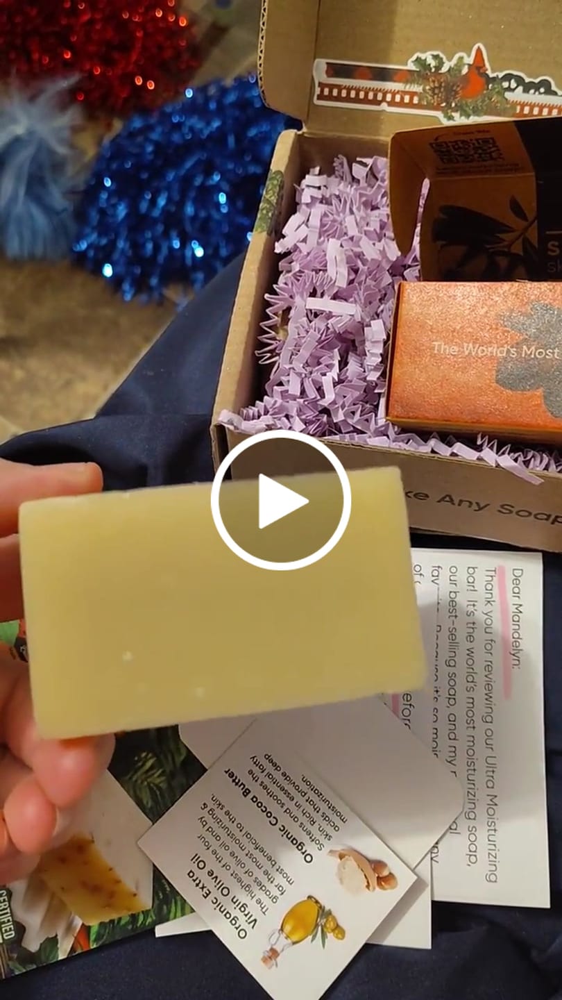 Customer video review of Ultra Moisturizing soap (unscented)