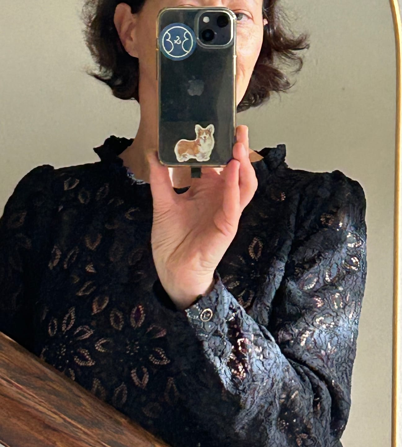 Customer photo review of Blouse  Fantine - Dentelle noire