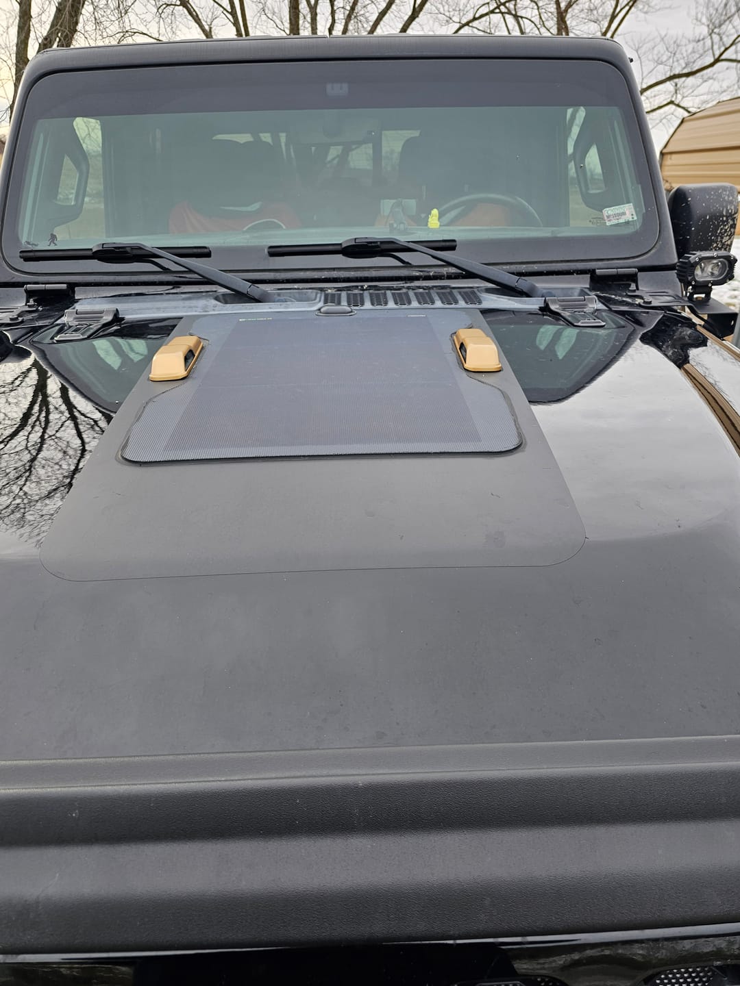 Customer photo review of Painted Snap on Hood Bumper Cover for Wrangler JL Gladiator JT
