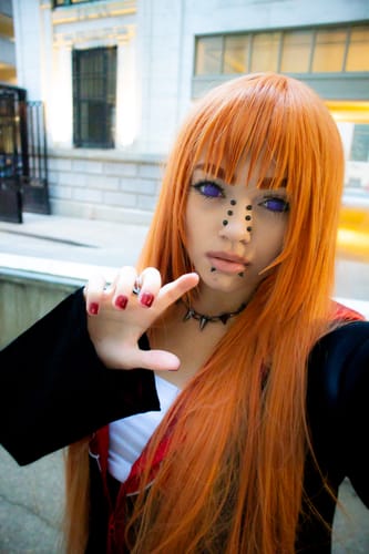 Customer photo review of All-purpose 100cm High Temperature Basic Wig