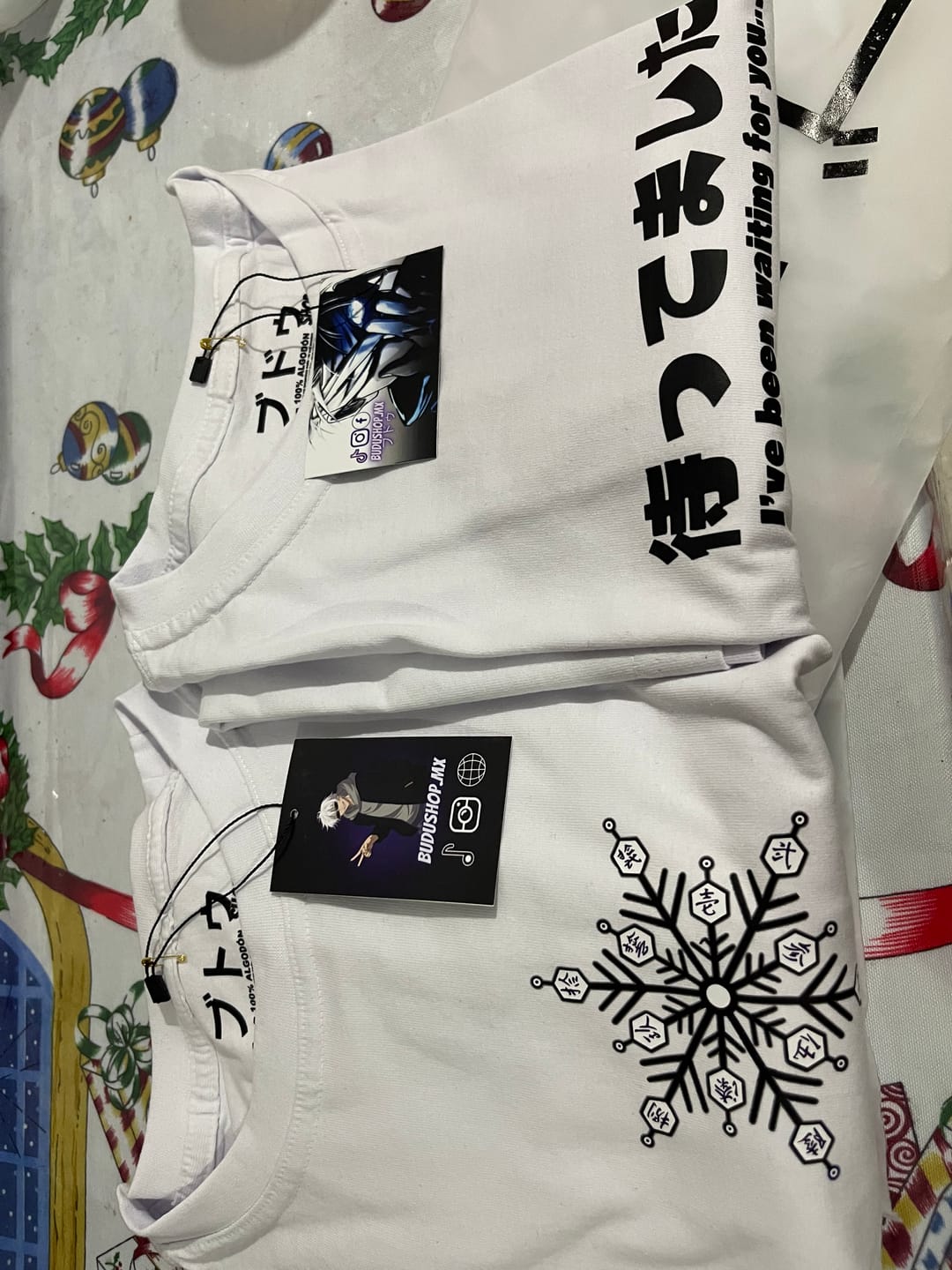 Customer photo review of Playera Akaza y Koyuki Kimetsu no Yaiba