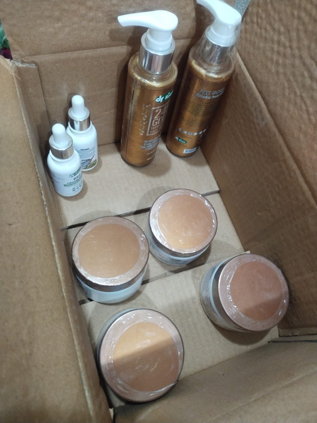 Customer photo review of Rice Glowing Facial Kit
