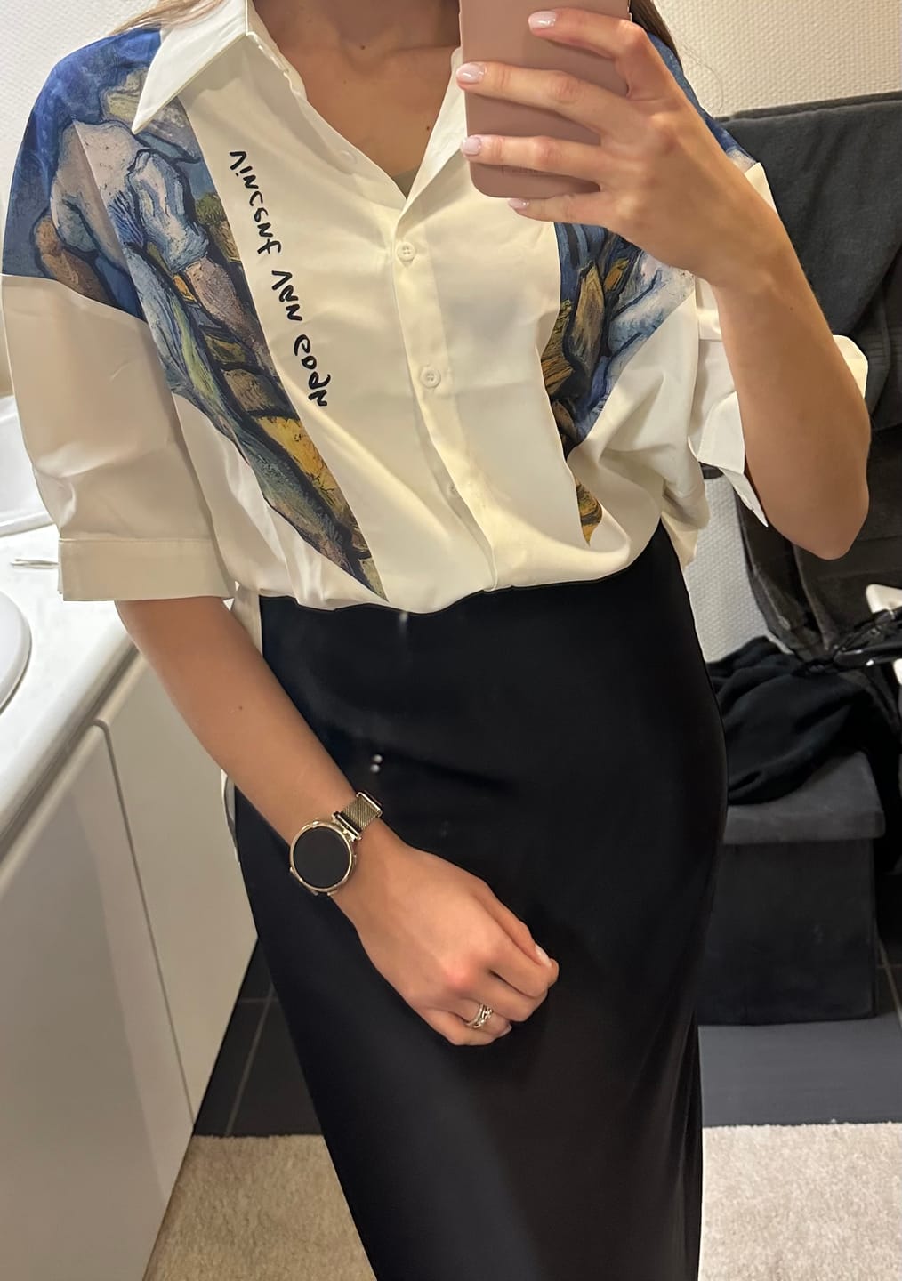 Customer photo review of Van Gogh inspired shirt
