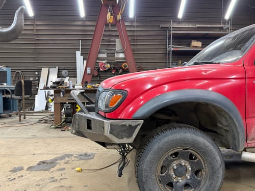 Customer photo review of 1995.5-2004 Toyota Tacoma Front Winch Bumper Build Templates
