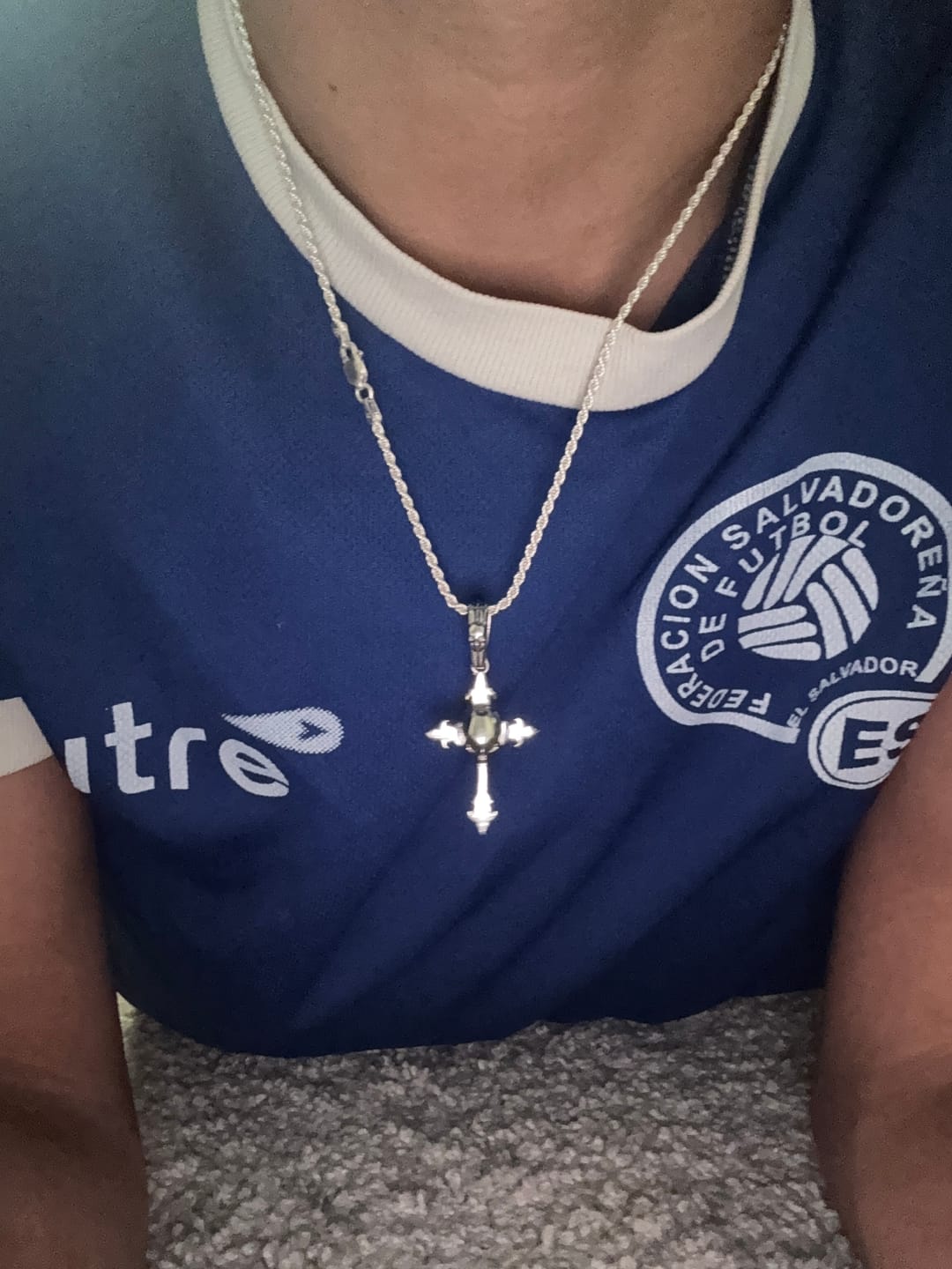 Customer photo review of 2MM STERLING SILVER ROPE CHAIN
