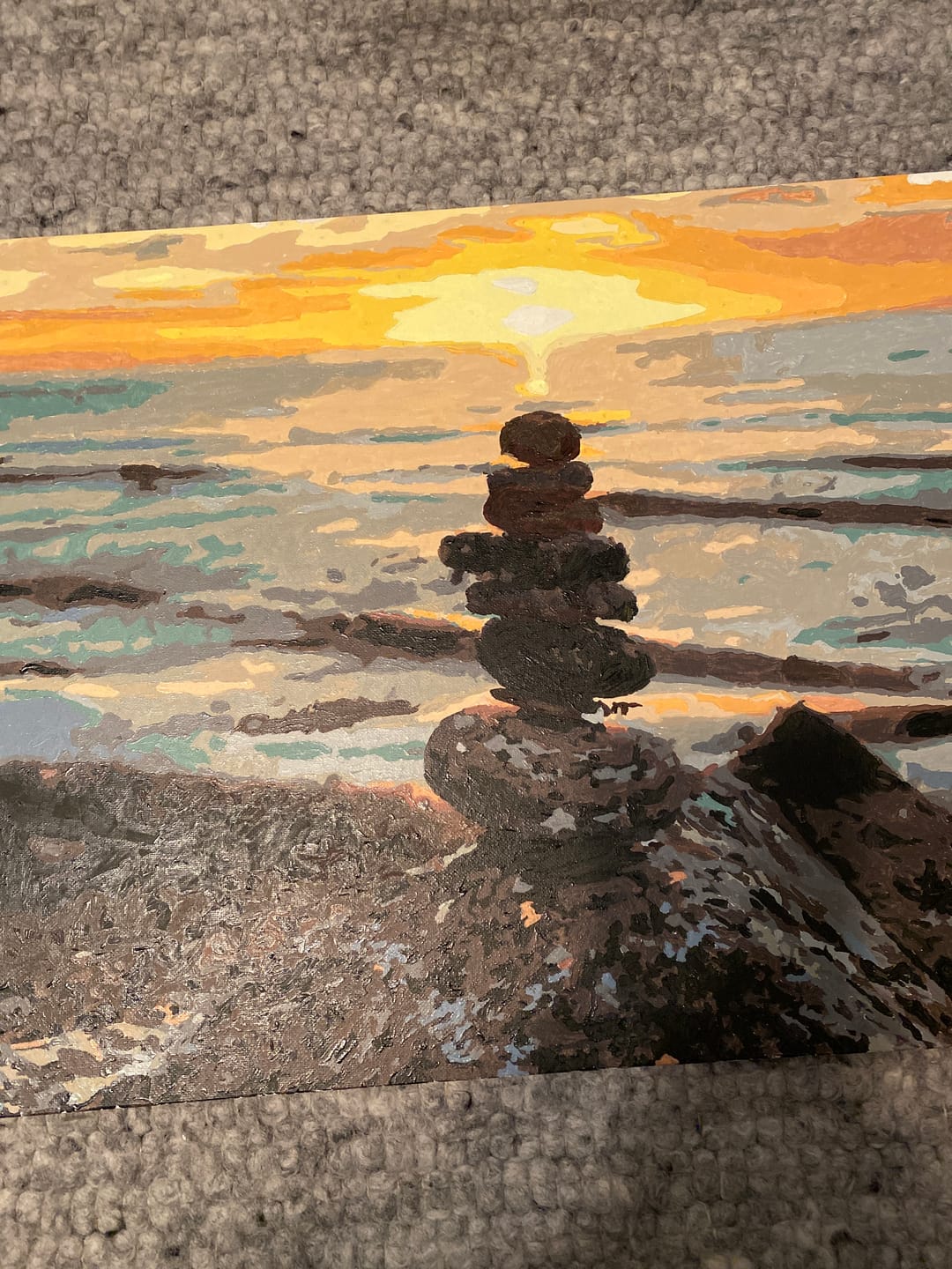 Customer photo review of Malen nach Zahlen - Ostsee - Steine