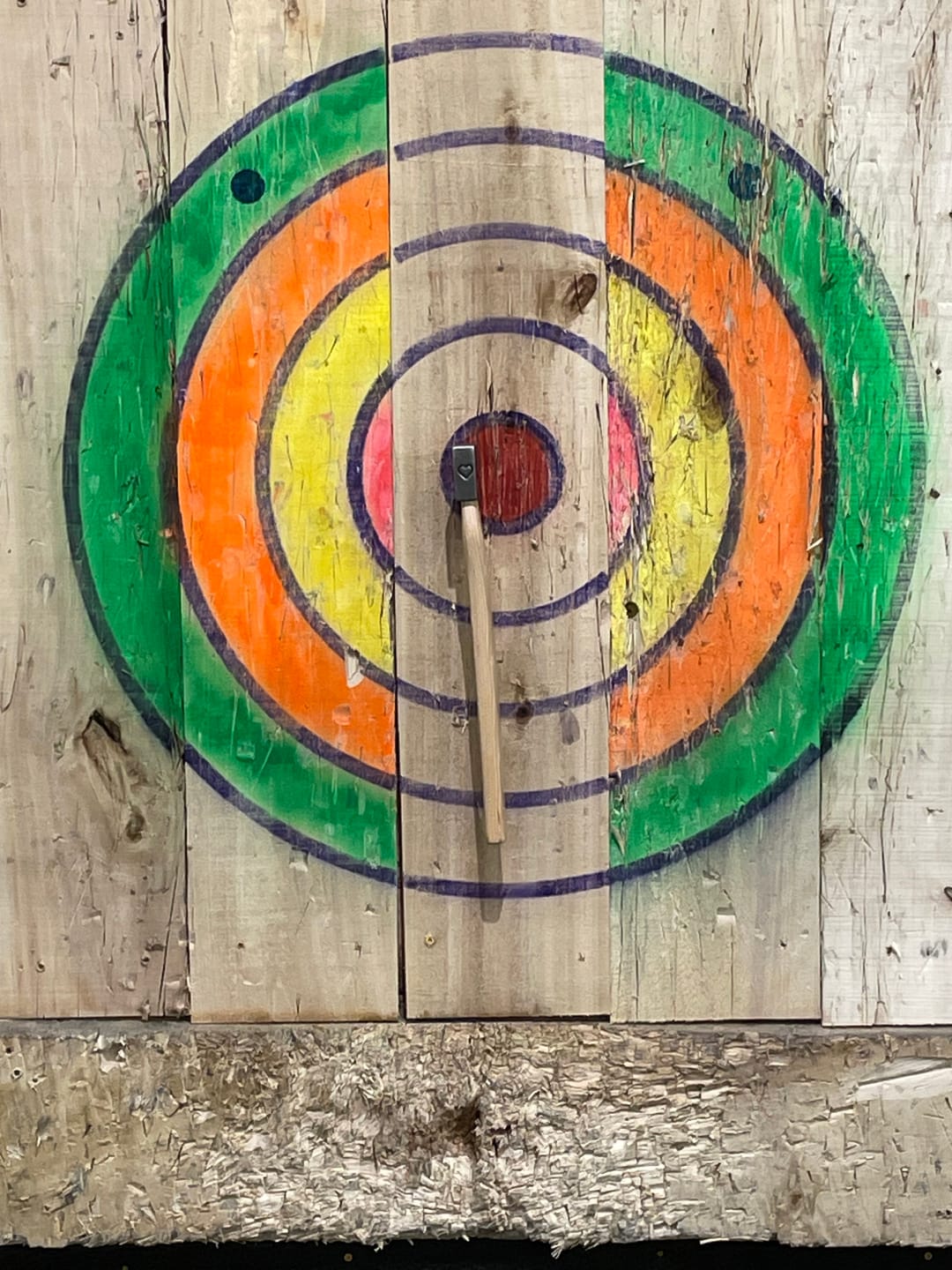 Customer photo review of The Queen of Hearts Throwing Axe