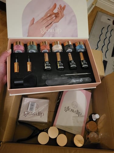 Customer photo review of Glowdip Allt-i-ett Manikyrset
