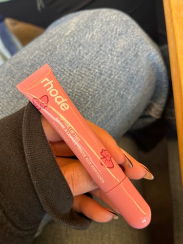 Customer photo review of scented peptide lip tint