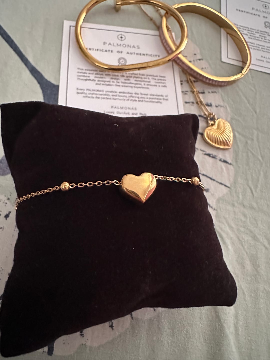 Customer photo review of Heart Charm Bracelet