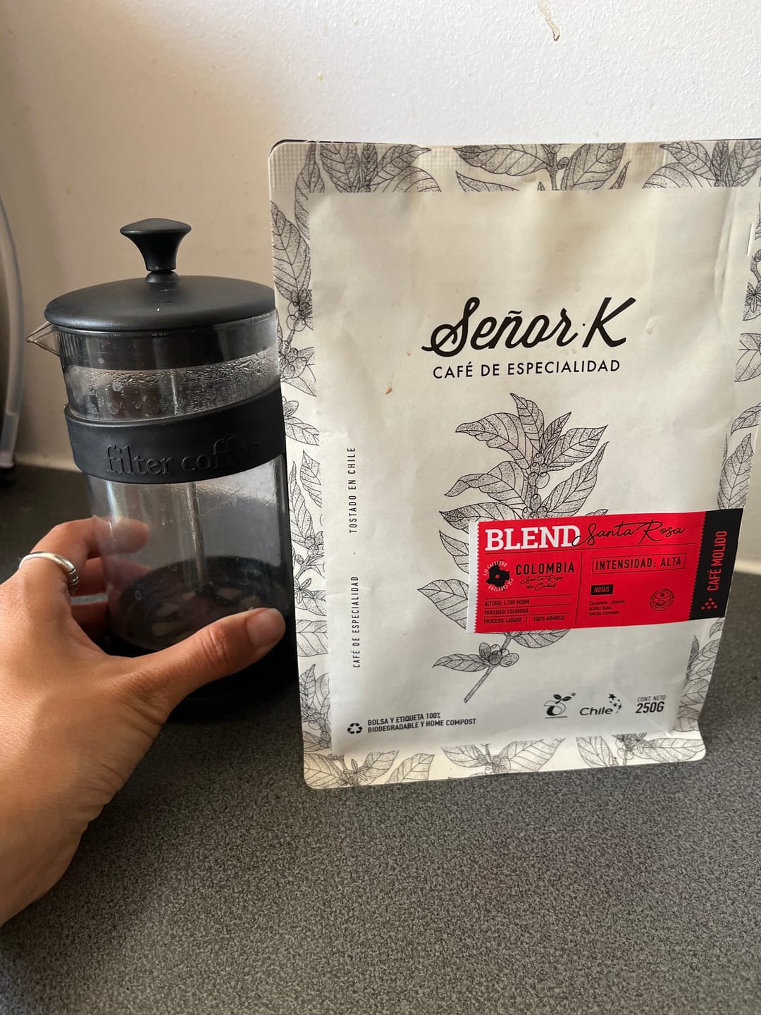 Customer photo review of Colombia | Blend Manizales Bolsa 250 gramos | MOLIDO