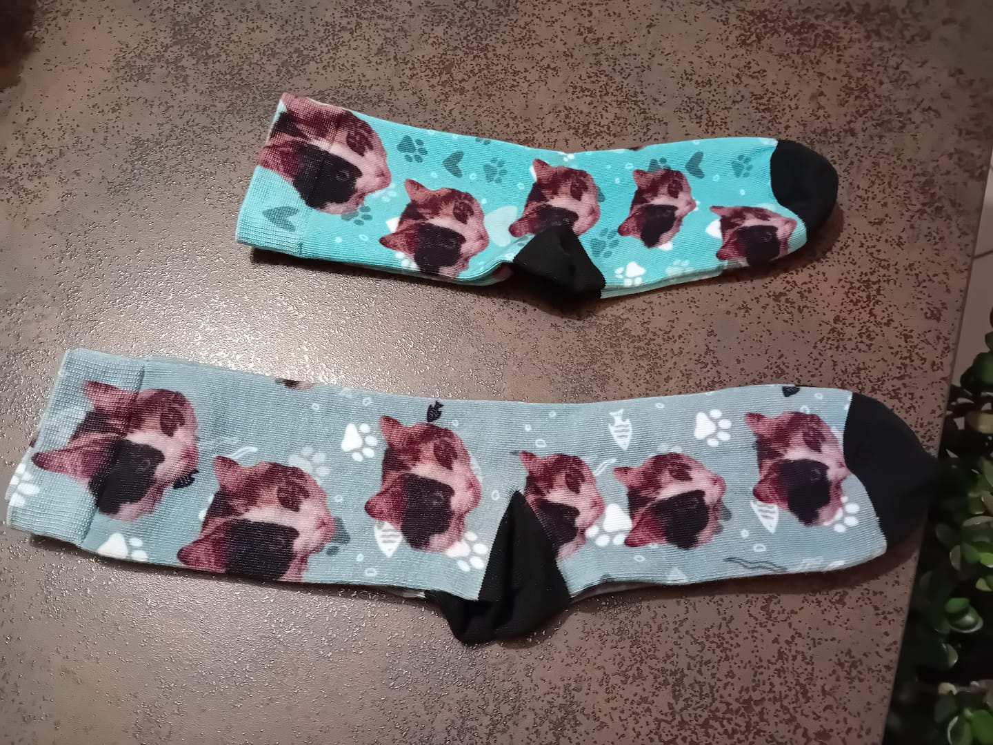 Customer photo review of Votre photo - Chaussettes personnalisées