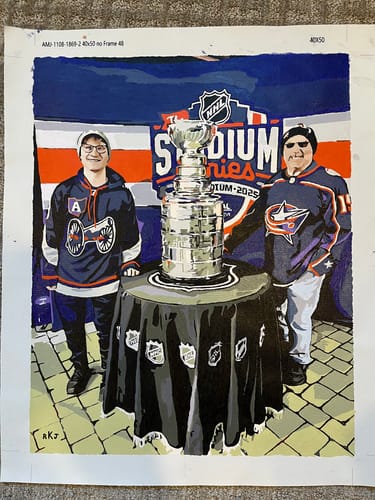 Customer photo review of Custom Paint by Numbers