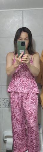 Reseña con foto de un cliente sobre Pijama Animal Print Dreamy