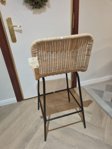 Customer photo review of BANGKOK - Lot de 2 tabourets de bar en métal et fibres