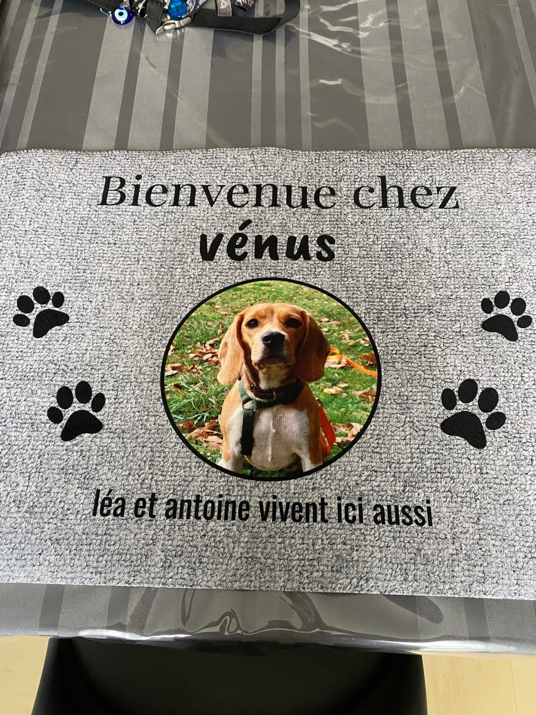 Customer photo review of Photo téléchargée - Paillasson personnalisé