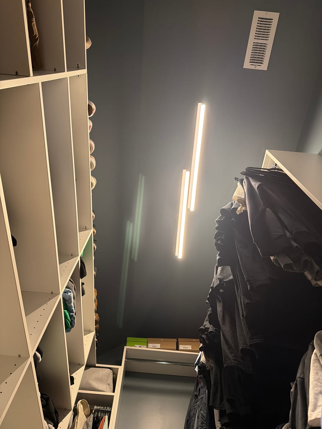 Customer photo review of Dimmable 2-Light Long Strip Linear LED Flush Mount