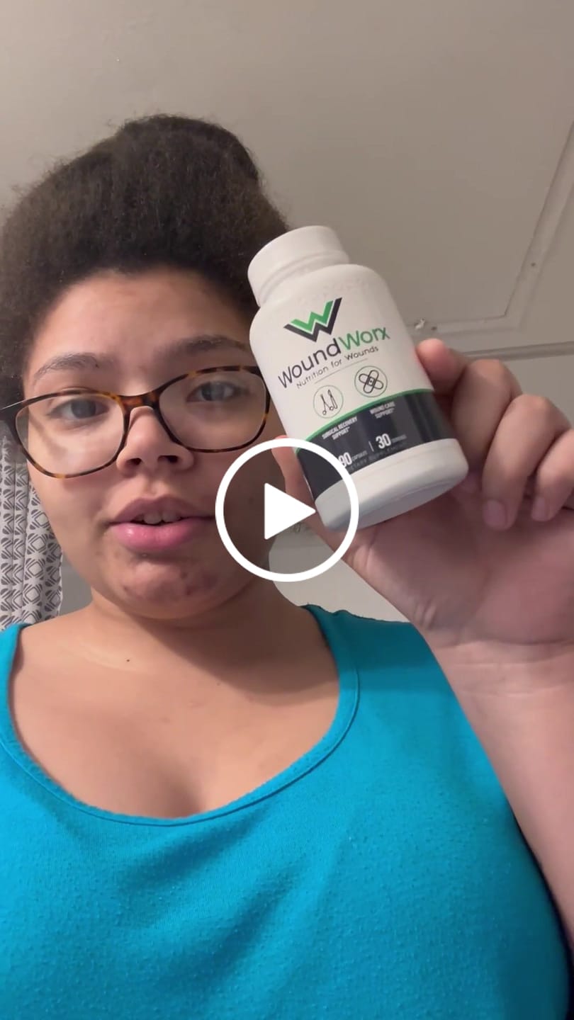Customer video review of WoundWorx Surgery Supplement
