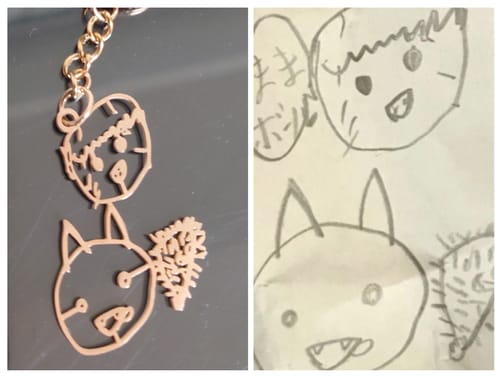 Customer photo review of 【11/1～11/9までの期間限定】お絵描きが素敵なアクセサリーに大変身♪お絵描きアクセサリー