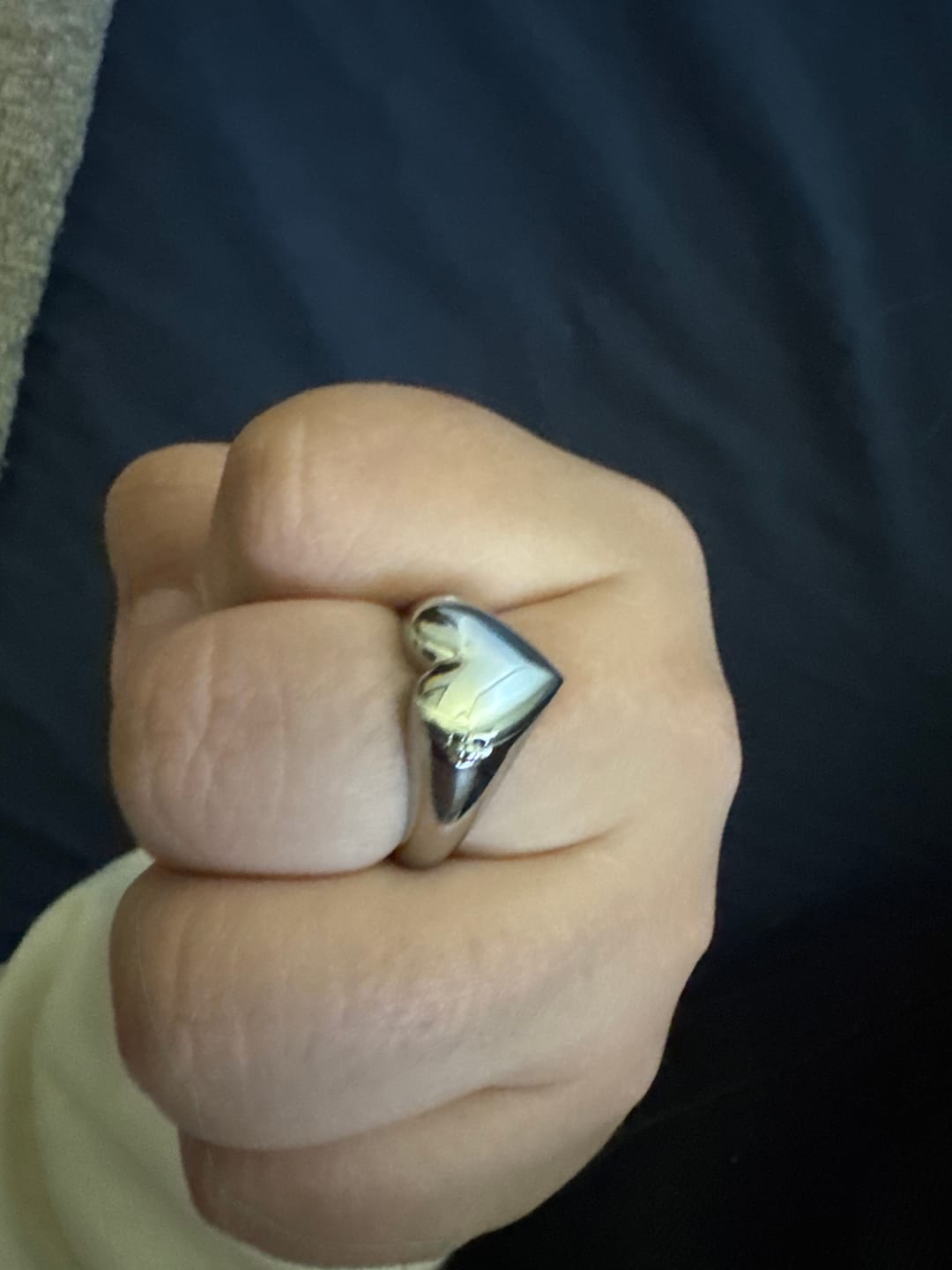 Customer photo review of LOCKET HEART RING