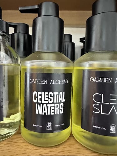 Customer photo review of CELESTIAL WATERS BODY OIL