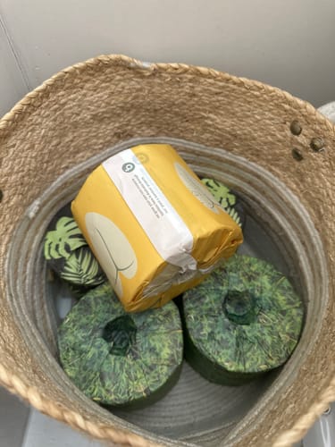 Customer photo review of Bamboo Toilet Paper (36 Rolls - Oversized & Softer)